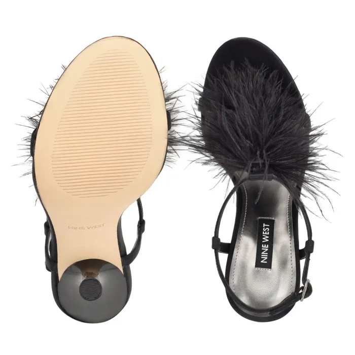 Million Ankle Strap Heeled Sandals Black Women Nine West Dress Million Ankle Strap Heeled Sandals Black Women Nine West Dress