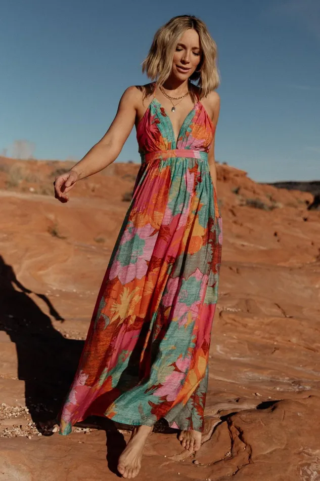 Miramar Maxi Dress Multi Print Women Baltic Born Maxi Dresses