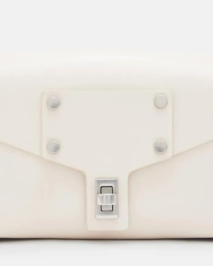Miro Mini Leather Crossbody Bag Desert White Women AllSaints Accessories