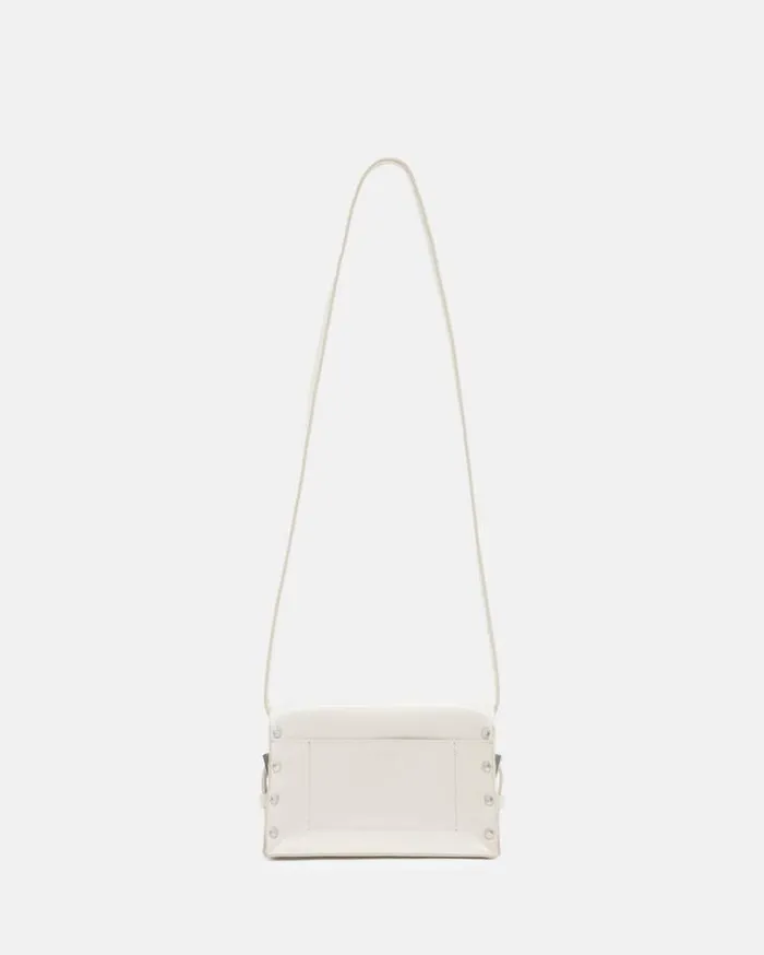 Miro Mini Leather Crossbody Bag Desert White Women AllSaints Accessories