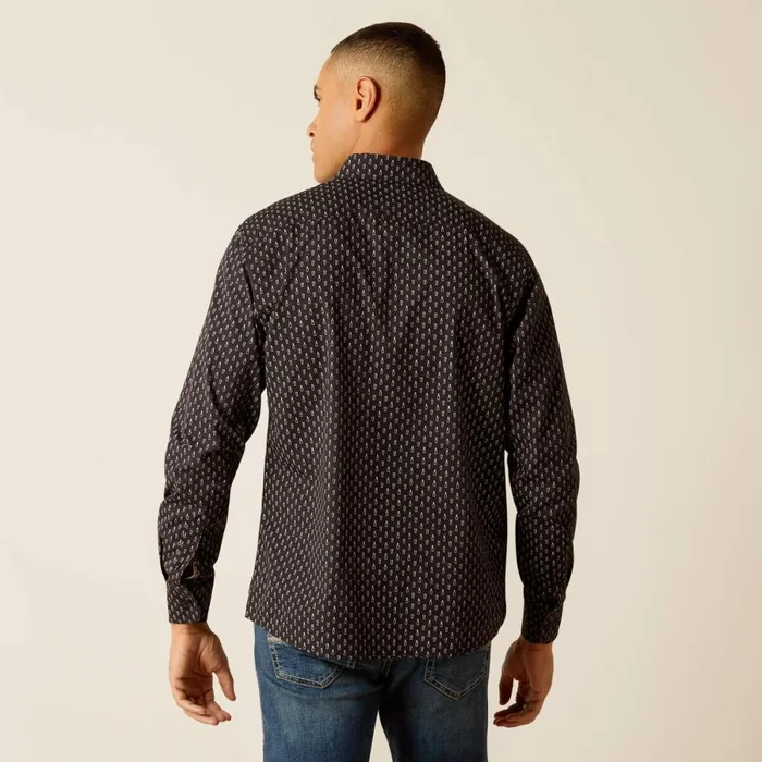 Mitchell Stretch Modern Fit Shirt Phantom Men Ariat Button Down Shirts Mitchell Stretch Modern Fit Shirt Phantom Men Ariat Button Down Shirts