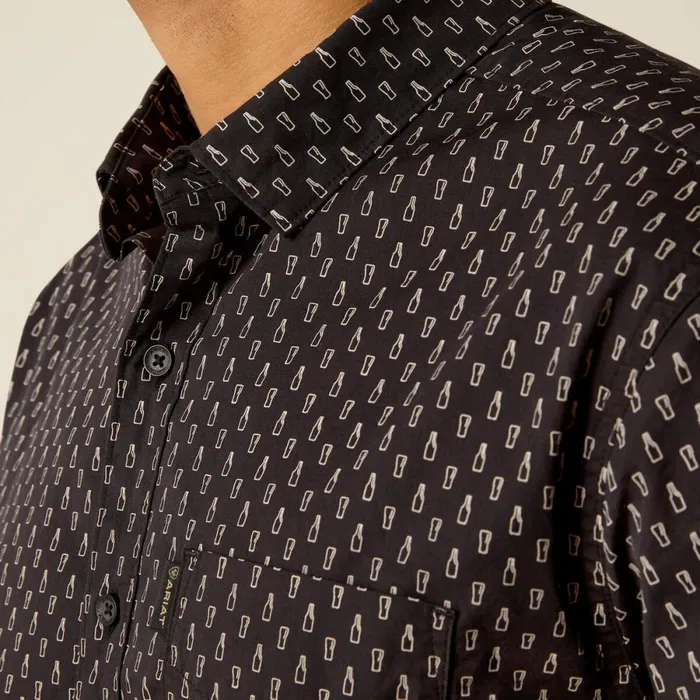 Mitchell Stretch Modern Fit Shirt Phantom Men Ariat Button Down Shirts Mitchell Stretch Modern Fit Shirt Phantom Men Ariat Button Down Shirts