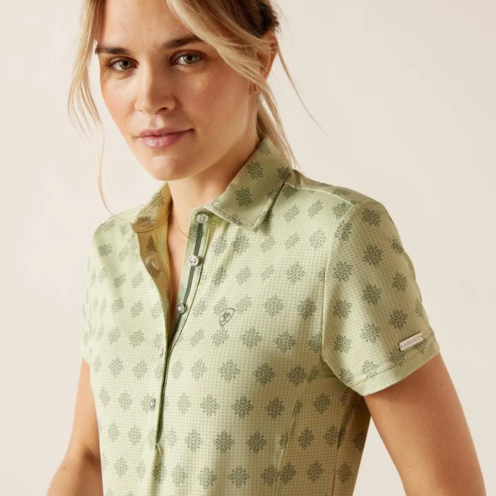 Motif Polo Laurel Green Geo Women Ariat TShirts and Tops