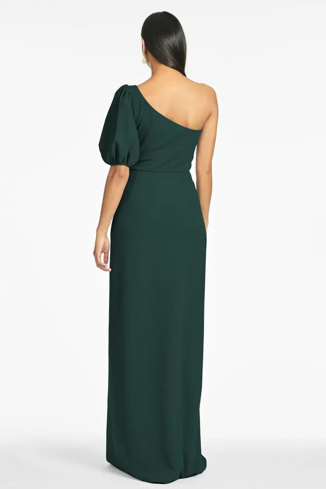Nadia 4Way Stretch Crepe Gown 8211 Emerald Women Sachin and Babi Formal