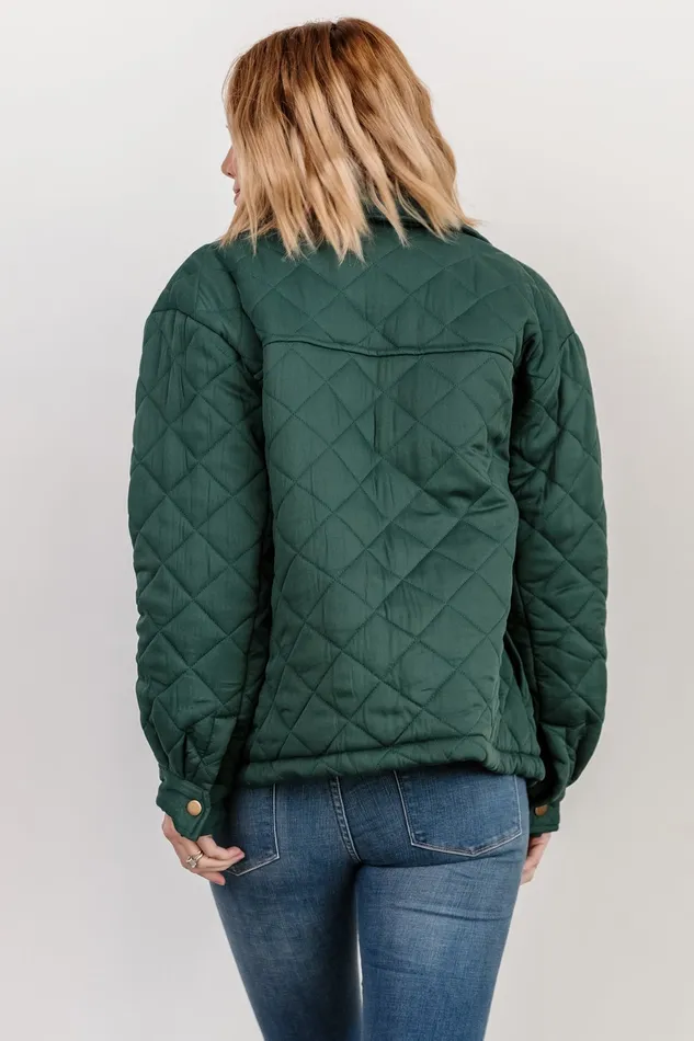 Nadia Button Up Jacket Emerald Women Baltic Born Outerwear