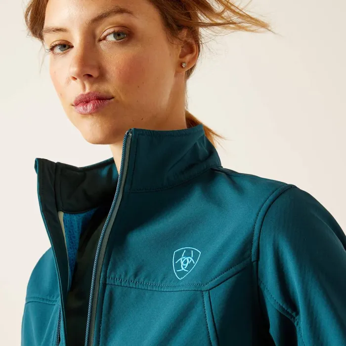 New Team Softshell Jacket Reflecting Pond Women Ariat Jackets and Vests New Team Softshell Jacket Reflecting Pond Women Ariat Jackets and Vests