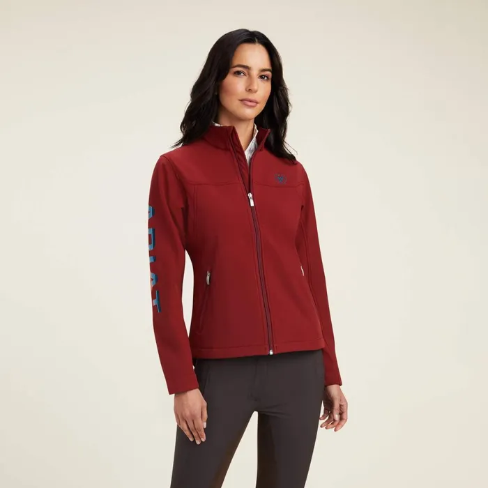 New Team Softshell Jacket Rouge Redcelestial Serape Women Ariat English Riding