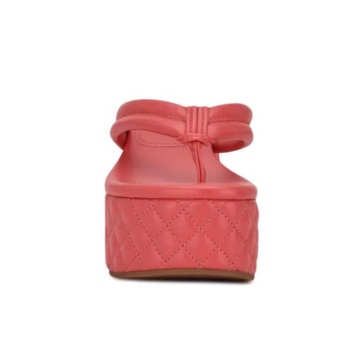 Newya Platform Thong Sandals Coral Women Nine West Platforms Newya Platform Thong Sandals Coral Women Nine West Platforms