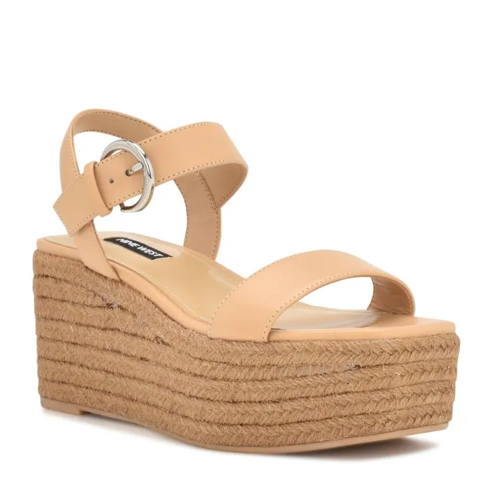 Nillo Espadrille Wedge Sandals Natural Women Nine West Wedges Nillo Espadrille Wedge Sandals Natural Women Nine West Wedges