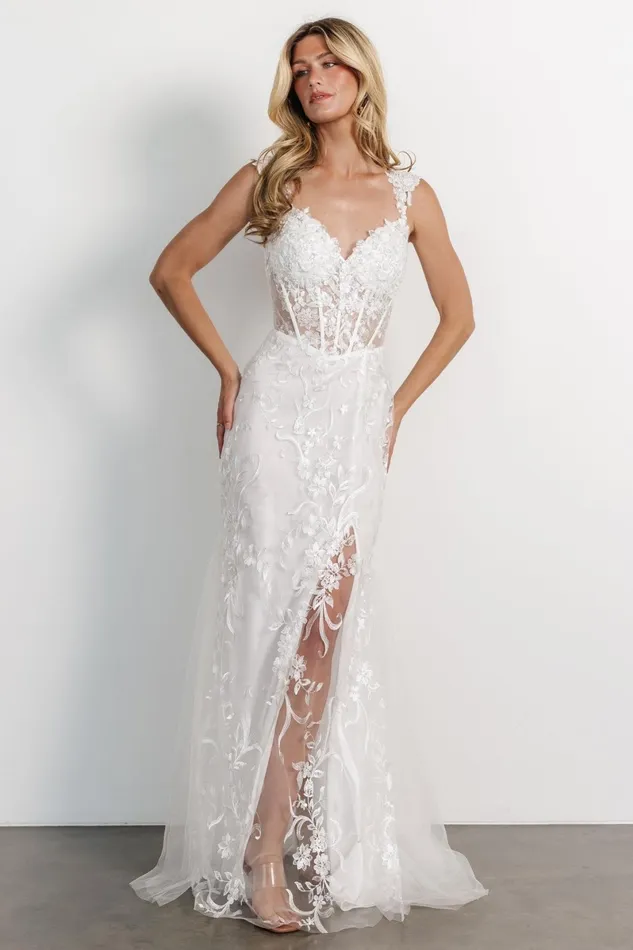 Obsession Bridal Gown White Women Baltic Born Embellished Sequin