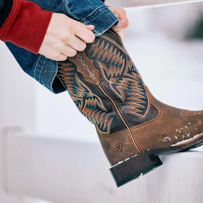 Odessa StretchFit Western Boot Fateful Brown Women Ariat Western Boots
