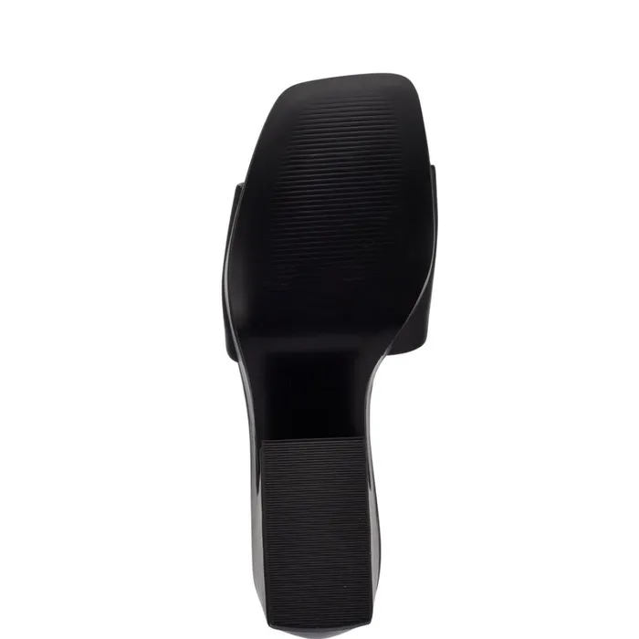 Oklee Platform Slide Sandals Black Women Nine West Casual
