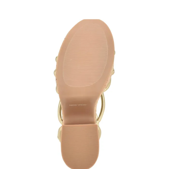 Olander Knotted Platform Sandals Platino Women Nine West Platforms Olander Knotted Platform Sandals Platino Women Nine West Platforms