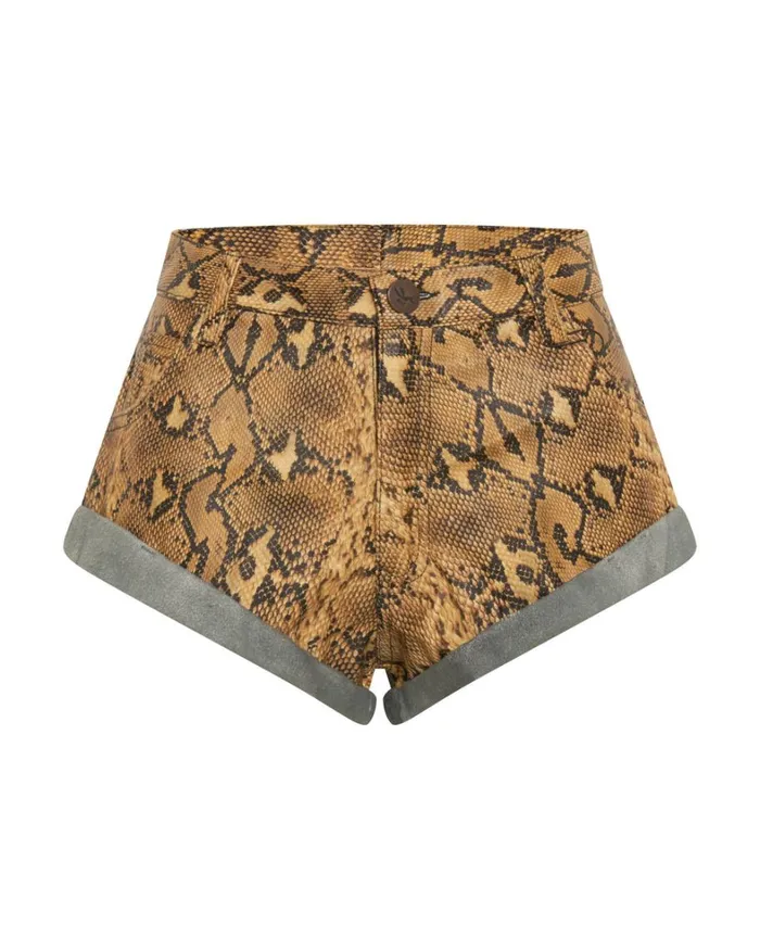One Teaspoon Bottoms SUN SNAKE LEATHER BANDITS 8211 Women One Teaspoon Bottoms SUN SNAKE LEATHER BANDITS 8211 Women