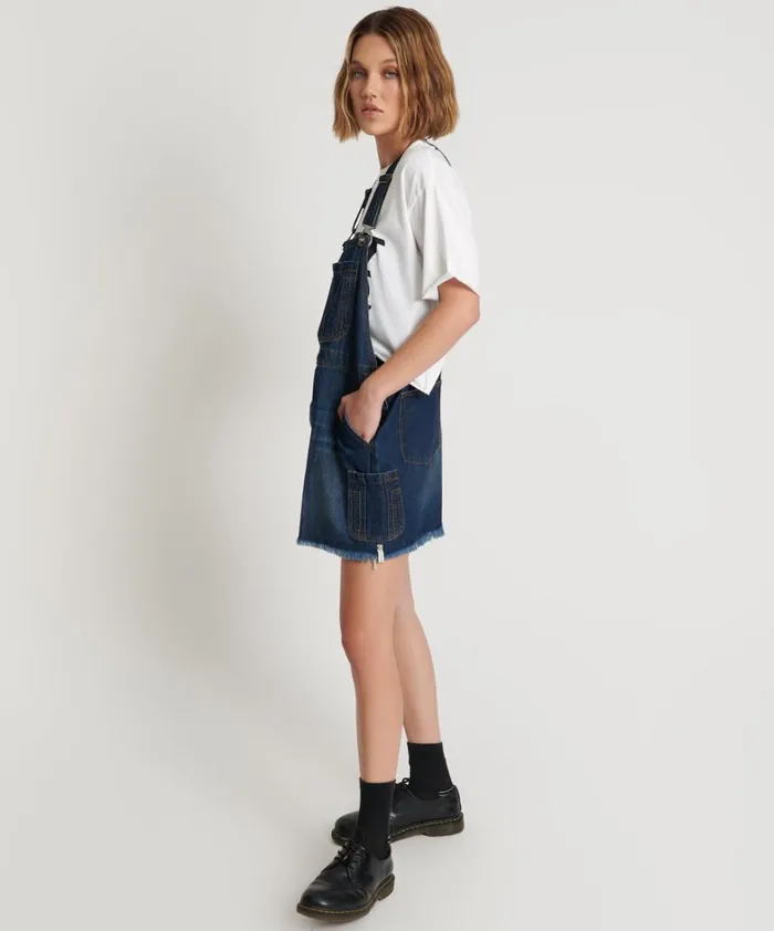 One Teaspoon Denim Dresses ROYAL BLUE MINI STANTON ST DRESS 8211 Women One Teaspoon Denim Dresses ROYAL BLUE MINI STANTON ST DRESS 8211 Women