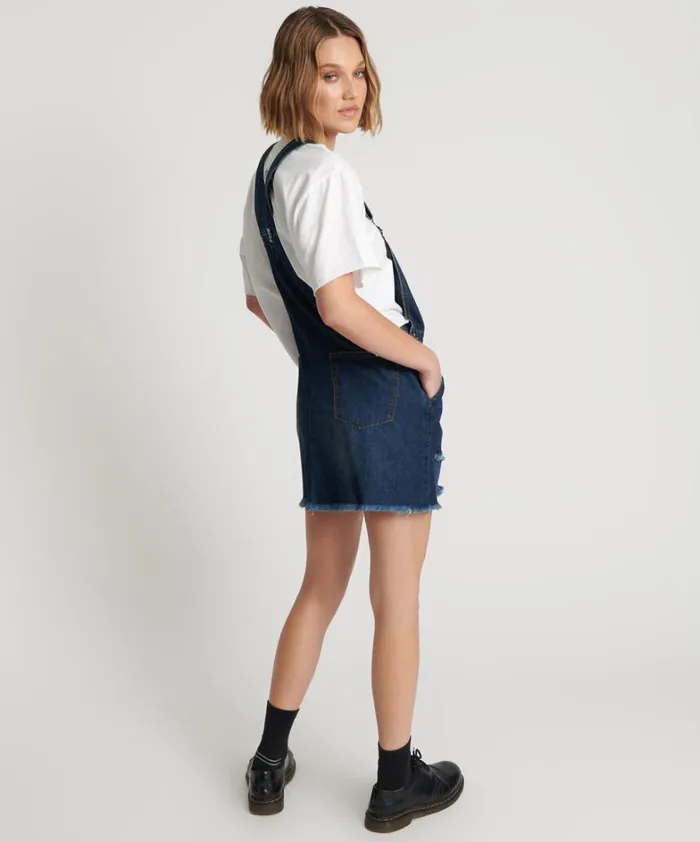 One Teaspoon Denim Dresses ROYAL BLUE MINI STANTON ST DRESS 8211 Women One Teaspoon Denim Dresses ROYAL BLUE MINI STANTON ST DRESS 8211 Women
