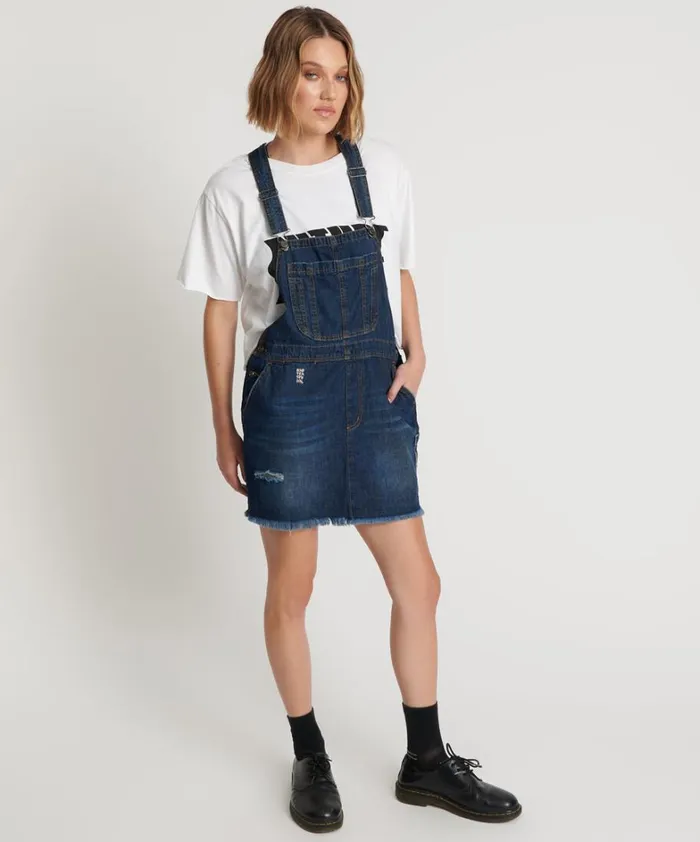 One Teaspoon Denim Dresses ROYAL BLUE MINI STANTON ST DRESS 8211 Women One Teaspoon Denim Dresses ROYAL BLUE MINI STANTON ST DRESS 8211 Women