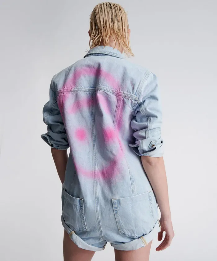 One Teaspoon Denim Jumpsuits BEST BLUE SMILEY CARGO PROPHECY JUMPSUIT 8211 Women One Teaspoon Denim Jumpsuits BEST BLUE SMILEY CARGO PROPHECY JUMPSUIT 8211 Women