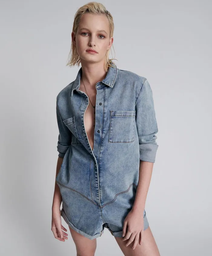 One Teaspoon Denim Jumpsuits HENDRIXE PROPHECY JUMPSUIT BLUE 8211 Women