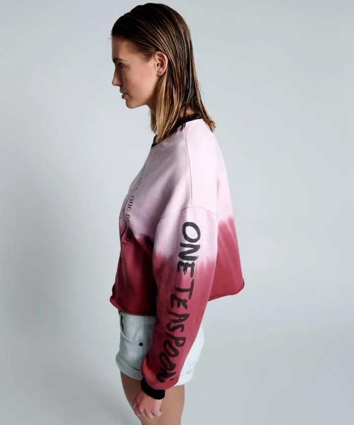 One Teaspoon Hoodies And Sweats FROM THE STARS DIPPED CROPPED SWEATER 8211 Women One Teaspoon Hoodies And Sweats FROM THE STARS DIPPED CROPPED SWEATER 8211 Women