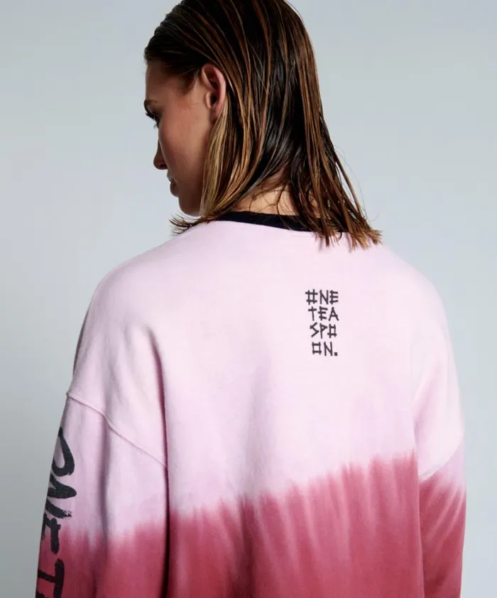 One Teaspoon Hoodies And Sweats FROM THE STARS DIPPED CROPPED SWEATER 8211 Women One Teaspoon Hoodies And Sweats FROM THE STARS DIPPED CROPPED SWEATER 8211 Women