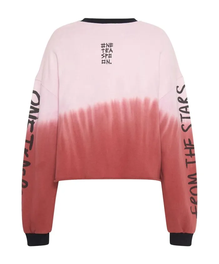 One Teaspoon Hoodies And Sweats FROM THE STARS DIPPED CROPPED SWEATER 8211 Women One Teaspoon Hoodies And Sweats FROM THE STARS DIPPED CROPPED SWEATER 8211 Women
