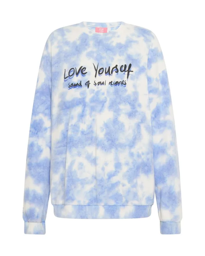 One Teaspoon Hoodies And Sweats LOVE YOURSELF SOS TIE DYE SWEATER 8211 Women One Teaspoon Hoodies And Sweats LOVE YOURSELF SOS TIE DYE SWEATER 8211 Women