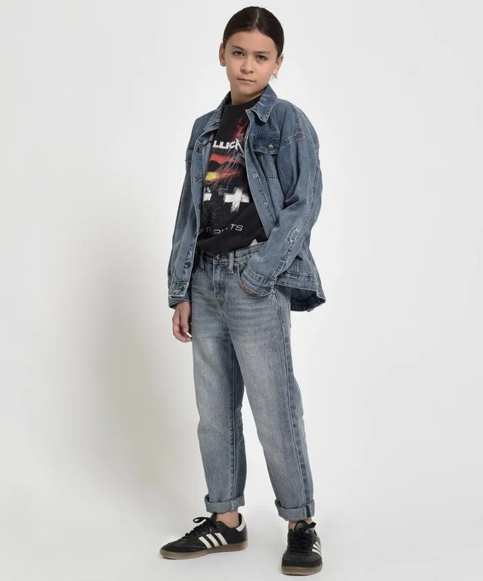 One Teaspoon Kids KIDS AWESOME BAGGIES STRAIGHT LEG JEAN 8211 Kids
