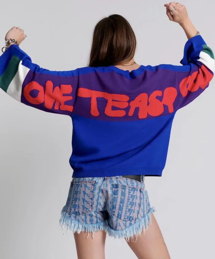 One Teaspoon Knitwear COLLEGE GRAFFITI KNIT SWEATER 8211 Women One Teaspoon Knitwear COLLEGE GRAFFITI KNIT SWEATER 8211 Women