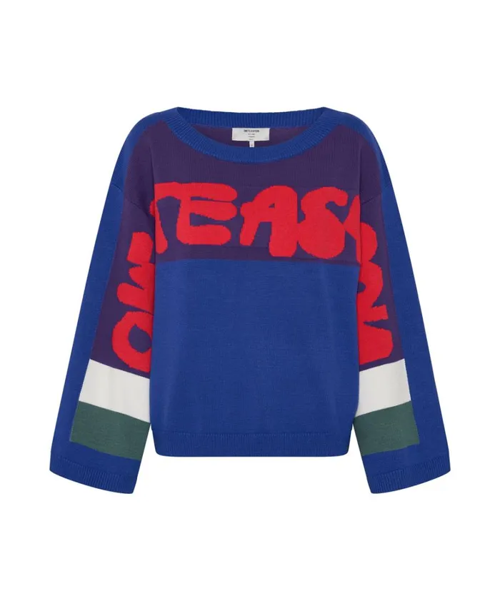 One Teaspoon Knitwear COLLEGE GRAFFITI KNIT SWEATER 8211 Women One Teaspoon Knitwear COLLEGE GRAFFITI KNIT SWEATER 8211 Women