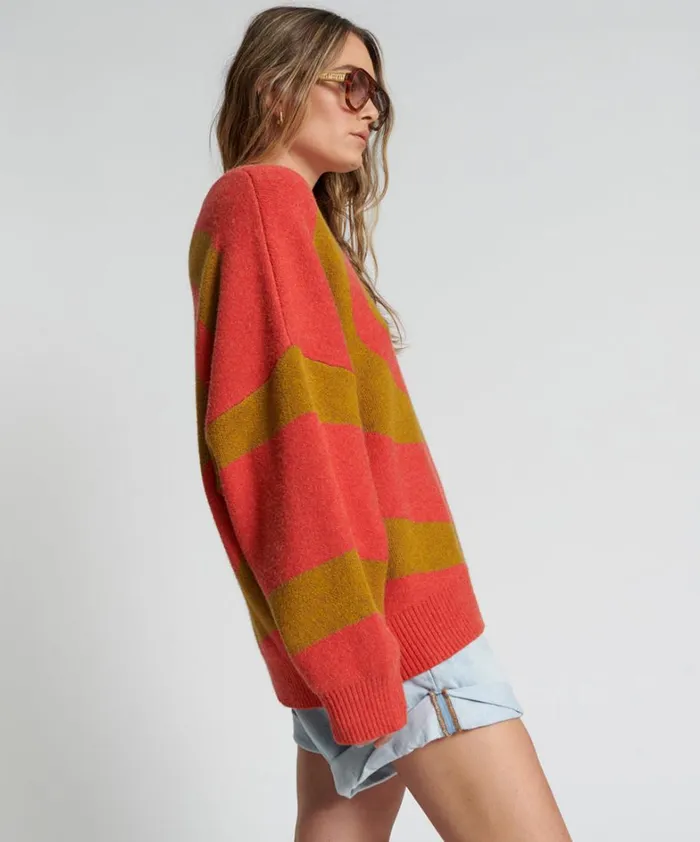 One Teaspoon Knitwear VORTEX KNIT SWEATER BROWN 8211 Women One Teaspoon Knitwear VORTEX KNIT SWEATER BROWN 8211 Women