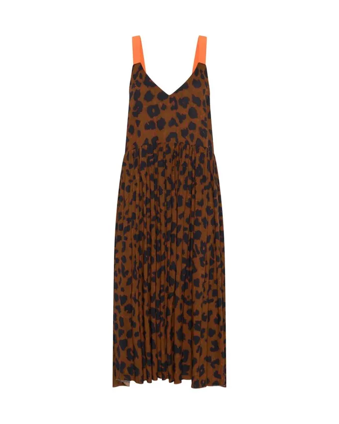 One Teaspoon Midi and Maxi Dresses ANIMAL ANARCHY RUNAWAY SLIP DRESS 8211 Women