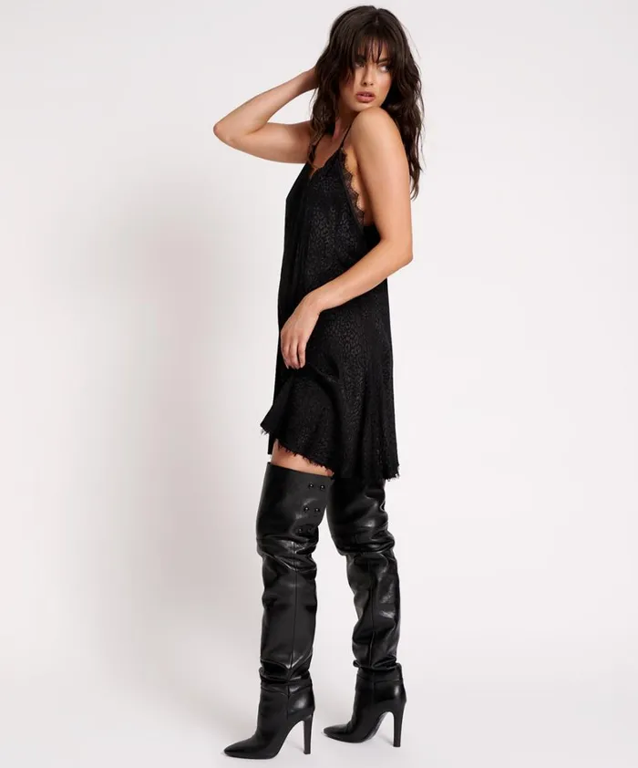 One Teaspoon Mini Dresses BLACK ANGEL DELIRIOUS SLIP DRESS 8211 Women One Teaspoon Mini Dresses BLACK ANGEL DELIRIOUS SLIP DRESS 8211 Women