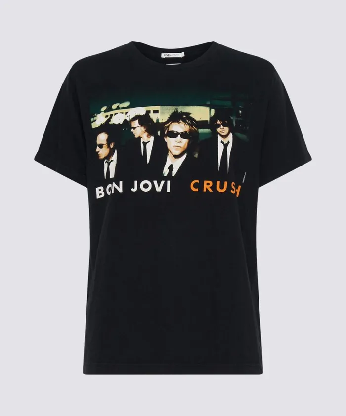 One Teaspoon Tees and Tanks BON JOVI CRUSH VINTAGE TEE 8211 Women