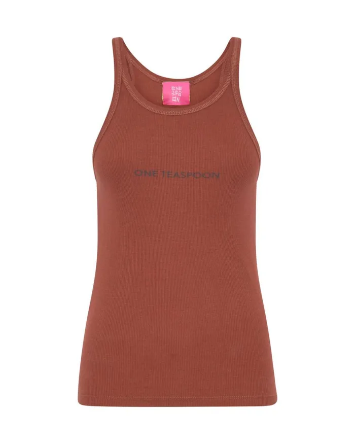 One Teaspoon Tees and Tanks ONE TEASPOON LOGO SINGLET 8211 Women One Teaspoon Tees and Tanks ONE TEASPOON LOGO SINGLET 8211 Women