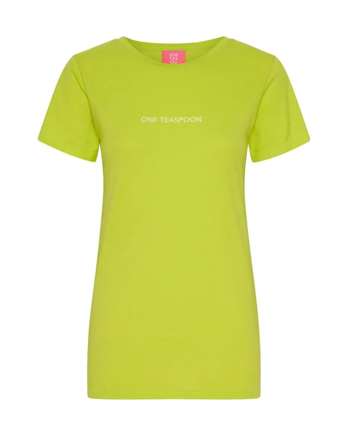 One Teaspoon Tees and Tanks ONE TEASPOON ORGANIC FITTED LOGO TEE YELLOW 8211 Women One Teaspoon Tees and Tanks ONE TEASPOON ORGANIC FITTED LOGO TEE YELLOW 8211 Women