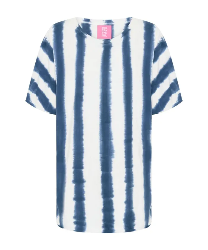 One Teaspoon Tees and Tanks ORGANIC HAND PAINTED STRIPE UNISEX TEE 8211 Women One Teaspoon Tees and Tanks ORGANIC HAND PAINTED STRIPE UNISEX TEE 8211 Women
