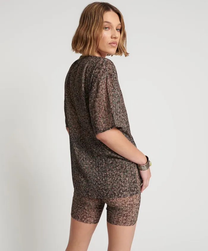 One Teaspoon Tops SAFARI CAMO CHIFFON TEE 8211 Women One Teaspoon Tops SAFARI CAMO CHIFFON TEE 8211 Women