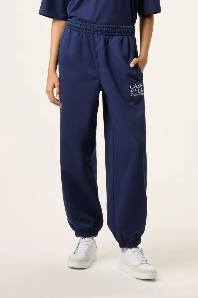 Pants and Shorts Women Fila CASA FILA Country Club Jogger 400 Fila Navy Pants and Shorts Women Fila CASA FILA Country Club Jogger 400 Fila Navy