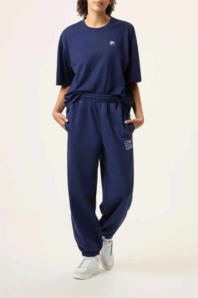 Pants and Shorts Women Fila CASA FILA Country Club Jogger 400 Fila Navy Pants and Shorts Women Fila CASA FILA Country Club Jogger 400 Fila Navy