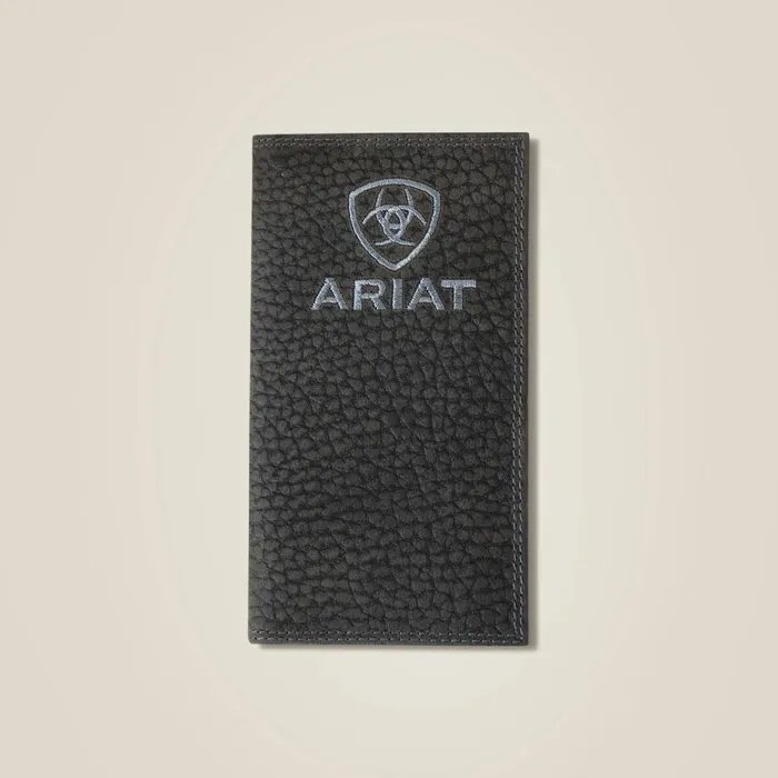 Pebble Leather Rodeo Wallet Black Men Ariat Bags and Wallets