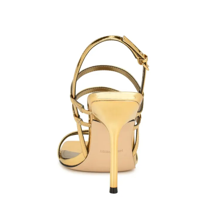Penla Strappy Sandals Bronze Women Nine West Sandals Penla Strappy Sandals Bronze Women Nine West Sandals