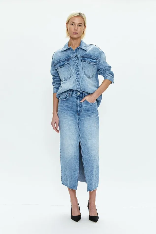 Pistola Denim Denim Women Alice Midi Skirt 8211 Skylark Skylark