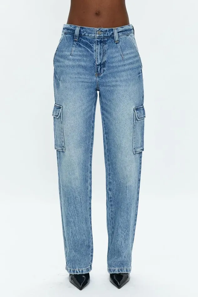 Pistola Denim Denim Women Bobbie Cargo Mid Rise Vintage Straight 8211 Regent Regent