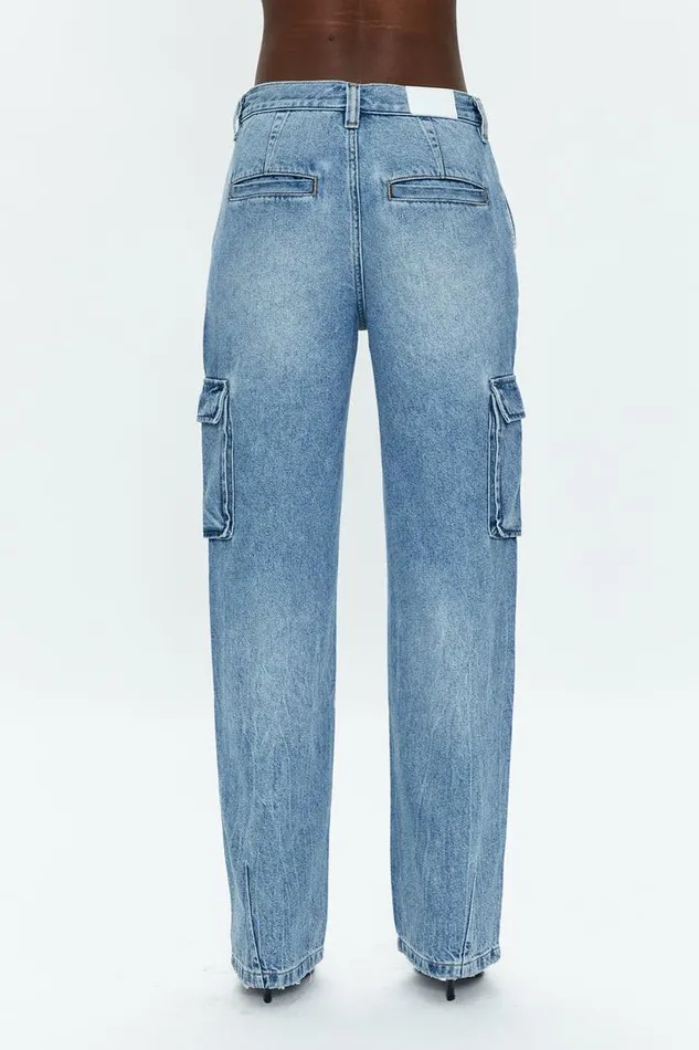Pistola Denim Denim Women Bobbie Cargo Mid Rise Vintage Straight 8211 Regent Regent
