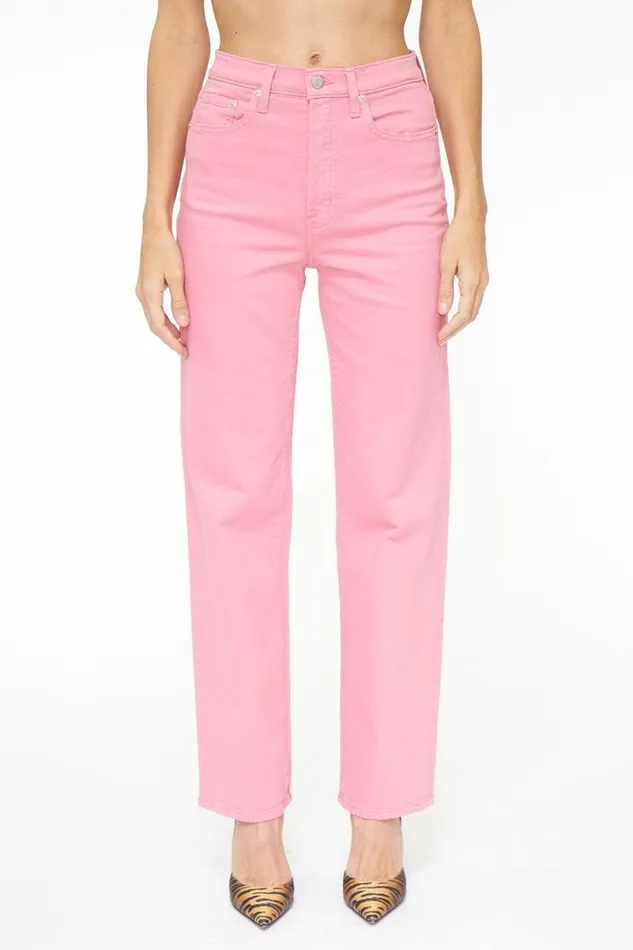 Pistola Denim Denim Women Cassie Super High Rise Straight 8211 Flamingo Flamingo
