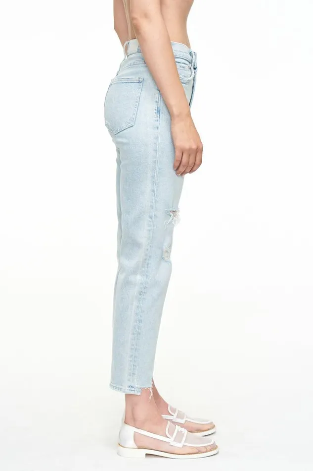 Pistola Denim Denim Women Charlie High Rise Classic Straight Ankle 8211 Hilo Distressed Hilo Distressed