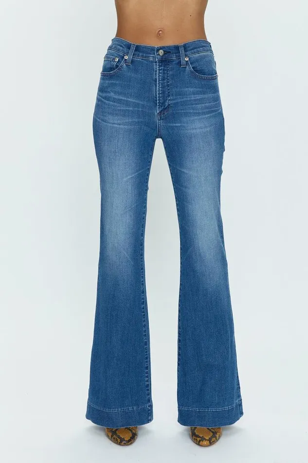 Pistola Denim Denim Women Kinsley Mid Rise Ultra Flare 8211 Splinder Spindler