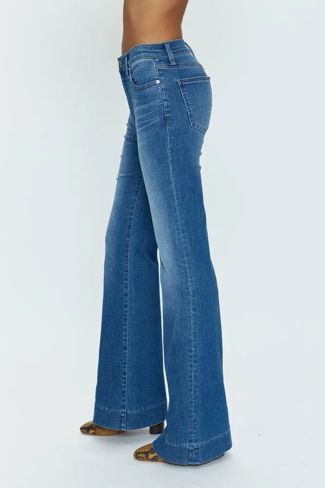 Pistola Denim Denim Women Kinsley Mid Rise Ultra Flare 8211 Splinder Spindler