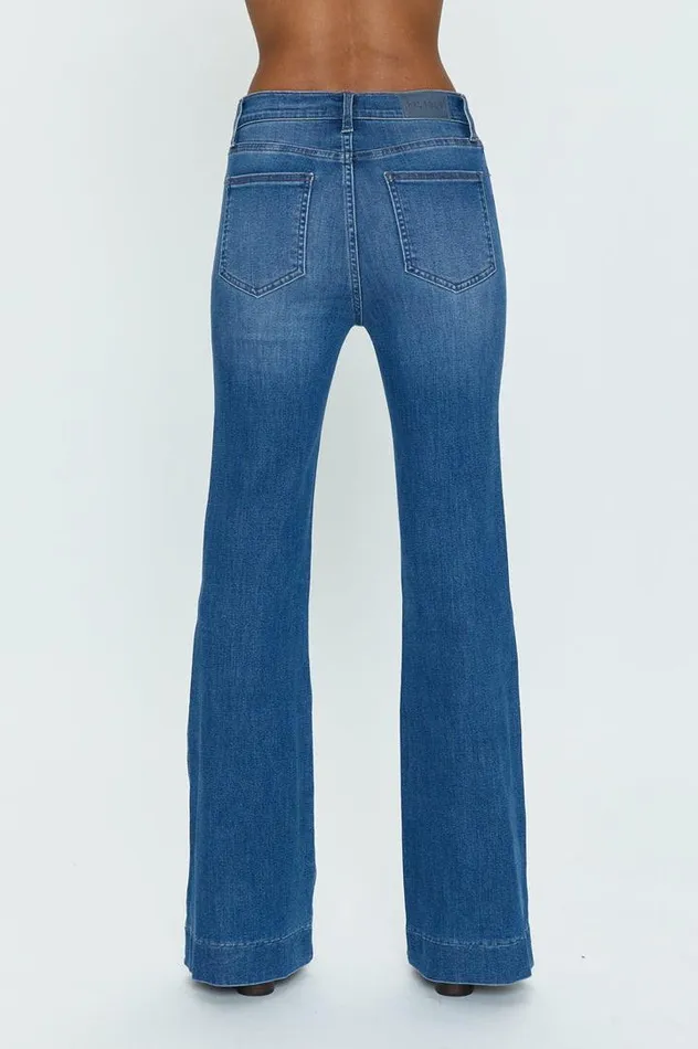 Pistola Denim Denim Women Kinsley Mid Rise Ultra Flare 8211 Splinder Spindler